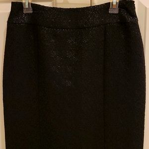 Lafayette 148 New York Black Metallic Skirt